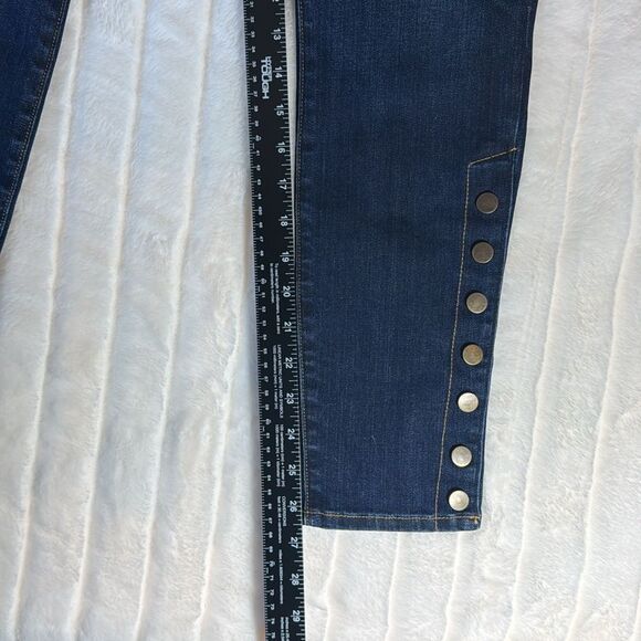 Veronica Beard Debbie High Rise Skinny Jeans with Button Detail Sz 27 - Picture 5 of 14